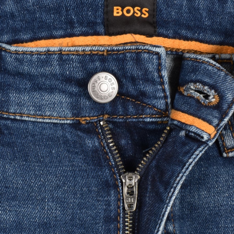 BOSS Delaware Slim Fit Jeans Mid Wash Blue Mainline Menswear Canada